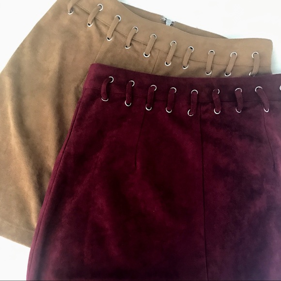LF Suede Mini Skirt - Picture 2 of 7
